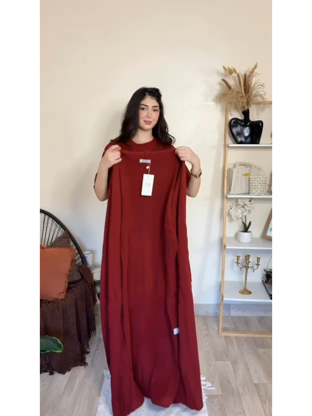 Ensemble robe et cardigan en laine maillée