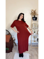 طقم فستان وكارديجان من الصوف المحبوك