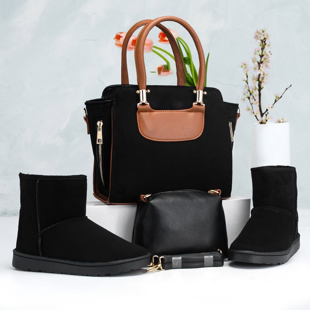 مجموعة أحذية وحقائب كلاسيكية