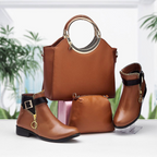 مجموعة أحذية وحقائب ريترو