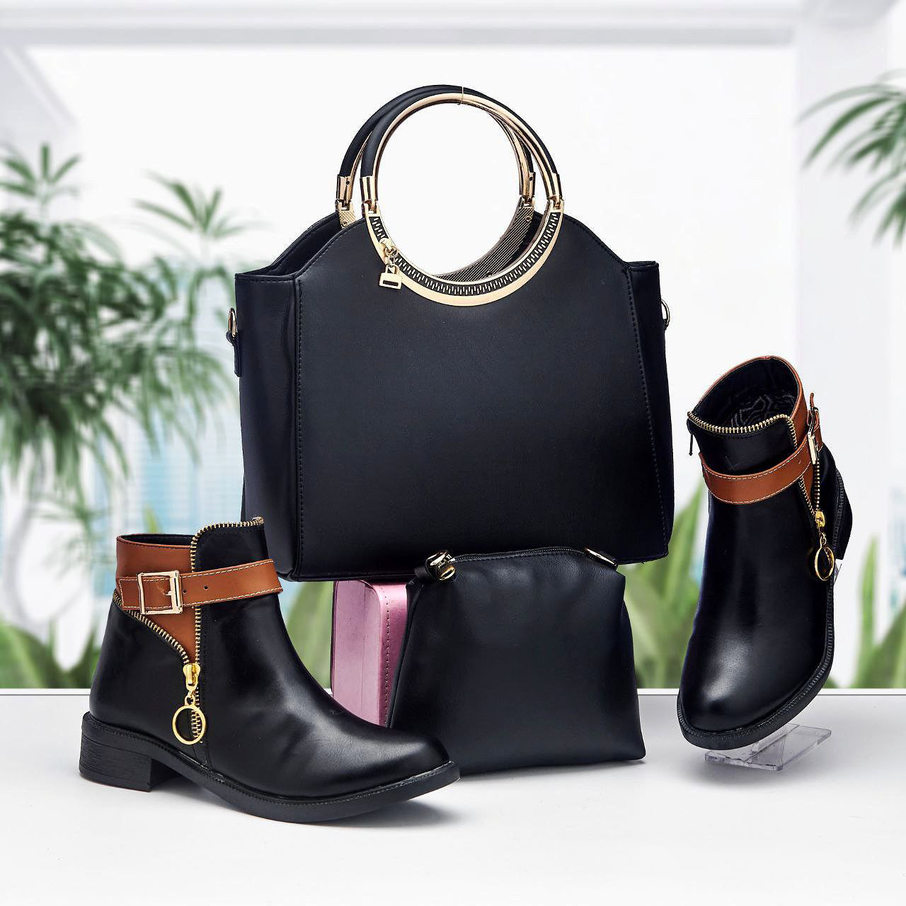 Pack bottes et sac Retro