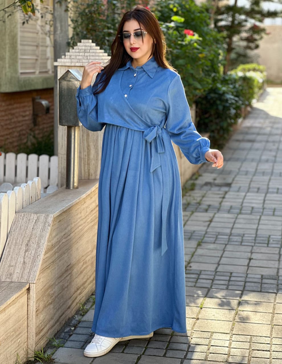 Robe asiatique en daim vegan