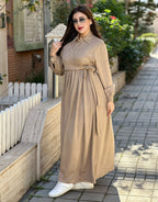 Robe asiatique en daim vegan