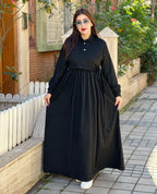 Robe asiatique en daim vegan