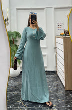 Robe ample en crêpe plissé