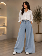 Pantalon jean oversize avec hzam