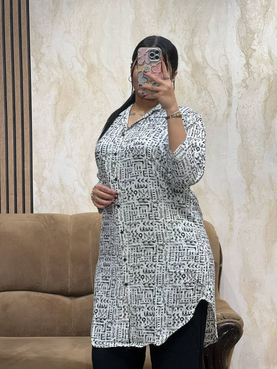 Ensemble chemise longue et pantalon léger