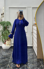 Robe ample en crêpe plissé