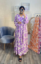 Robe chemise en fil de lin oversize