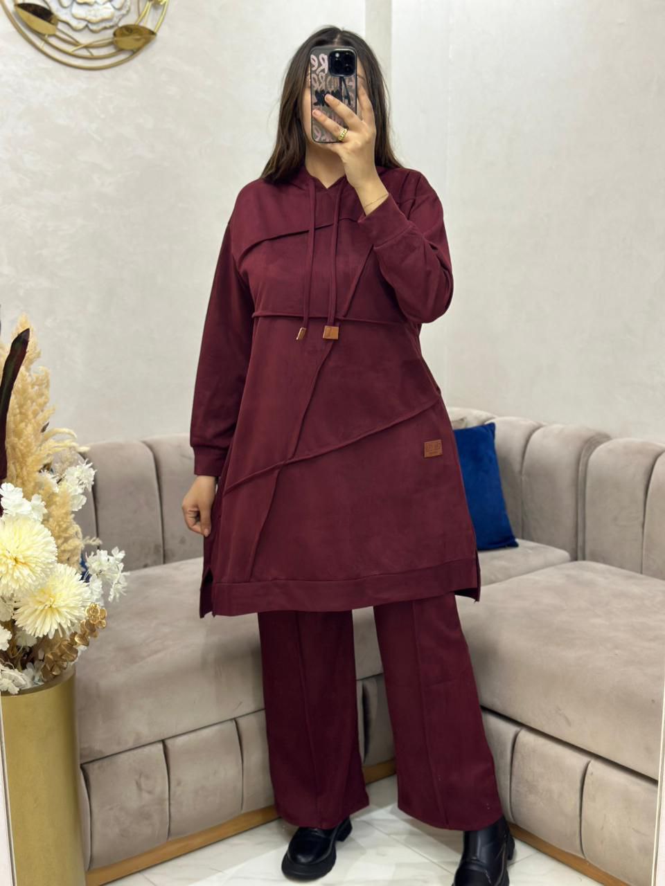 Ensemble sport chic à capuche