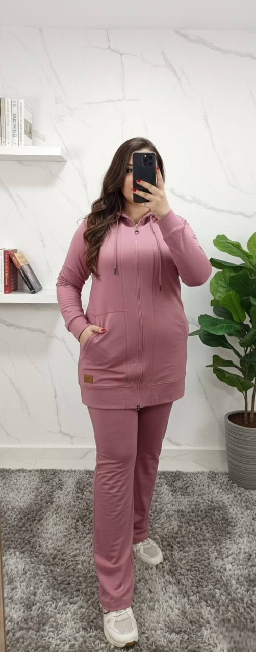 Survet à capuche et fermeture éclair