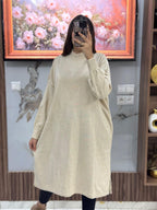 سترة صوفية طويلة بسيطة