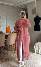 Cardigan long en laine