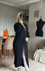 Cardigan long en laine