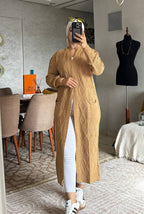 Cardigan long en laine