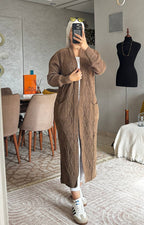 Cardigan long en laine