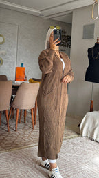 Cardigan long en laine