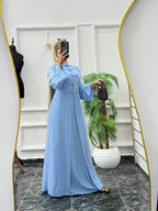 Robe Longue orientale Élégante à Boutons