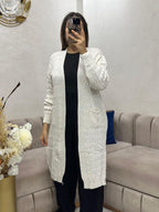 Cape en laine à poches