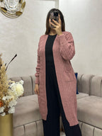 Cape en laine à poches