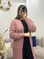 Cape en laine à poches