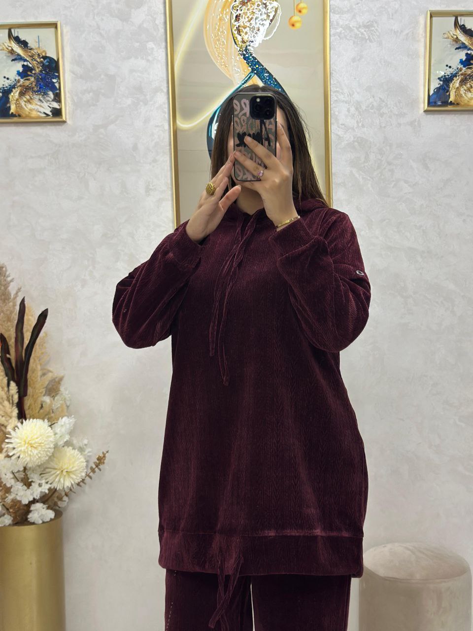 Ensemble sport chic en tissu spécial