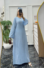 Robe ample en crêpe plissé