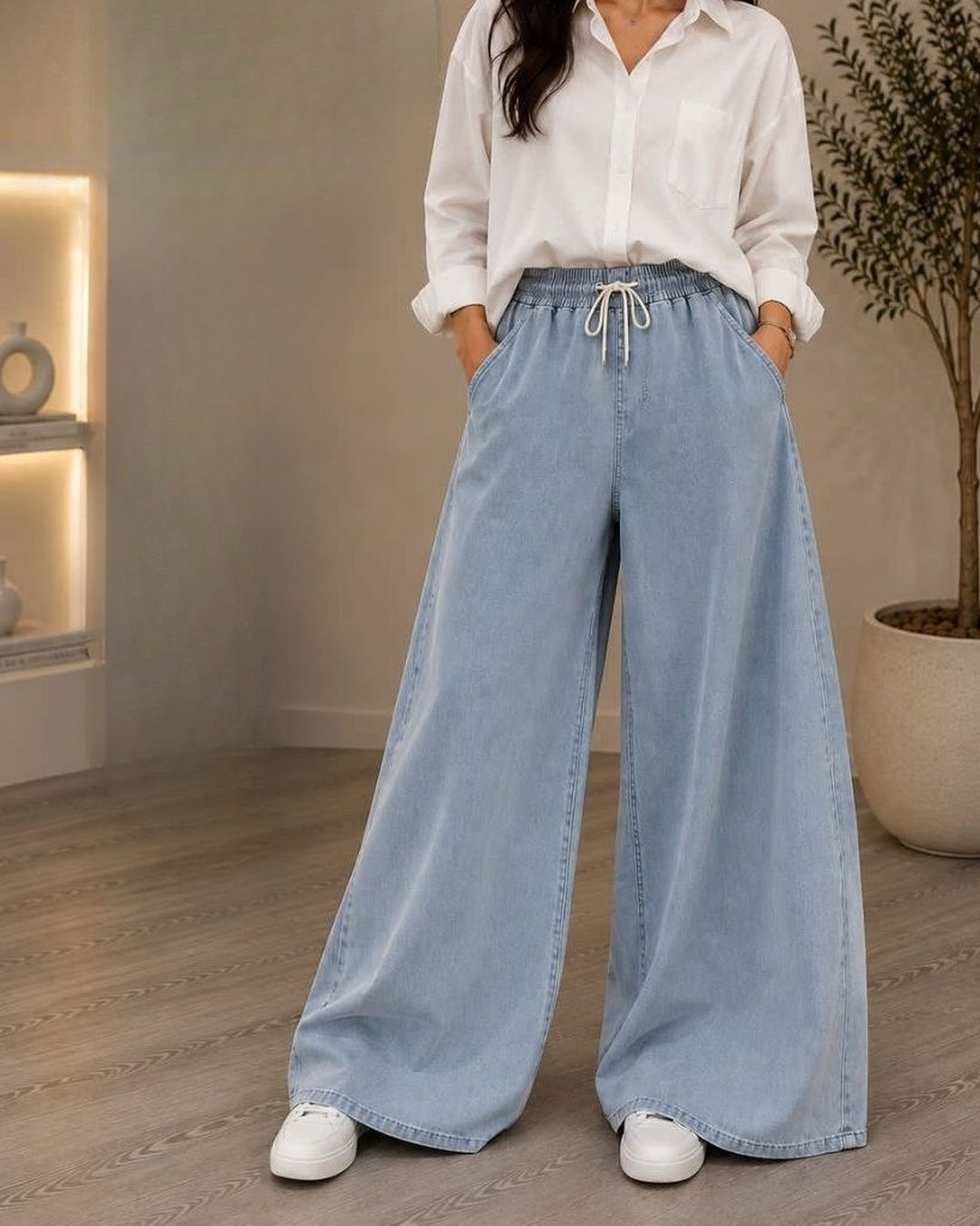 Pantalon jean oversize avec hzam